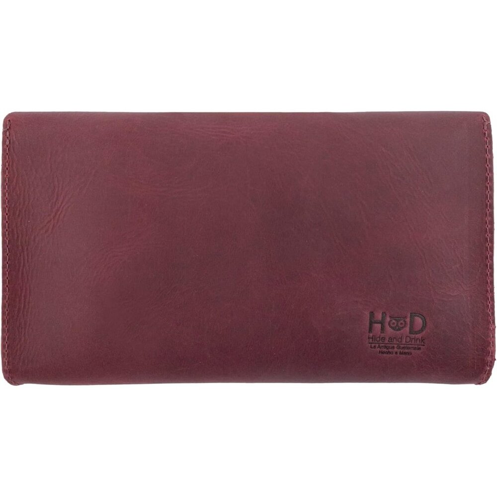 Sangria Full Grain Leather Rectangular Clutch Bag… - image 6
